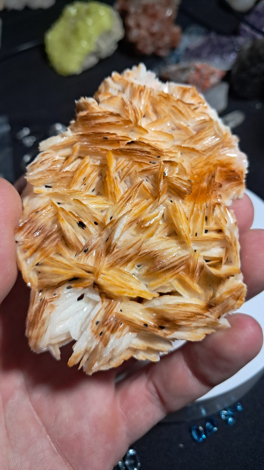 Orange Bladed Barite