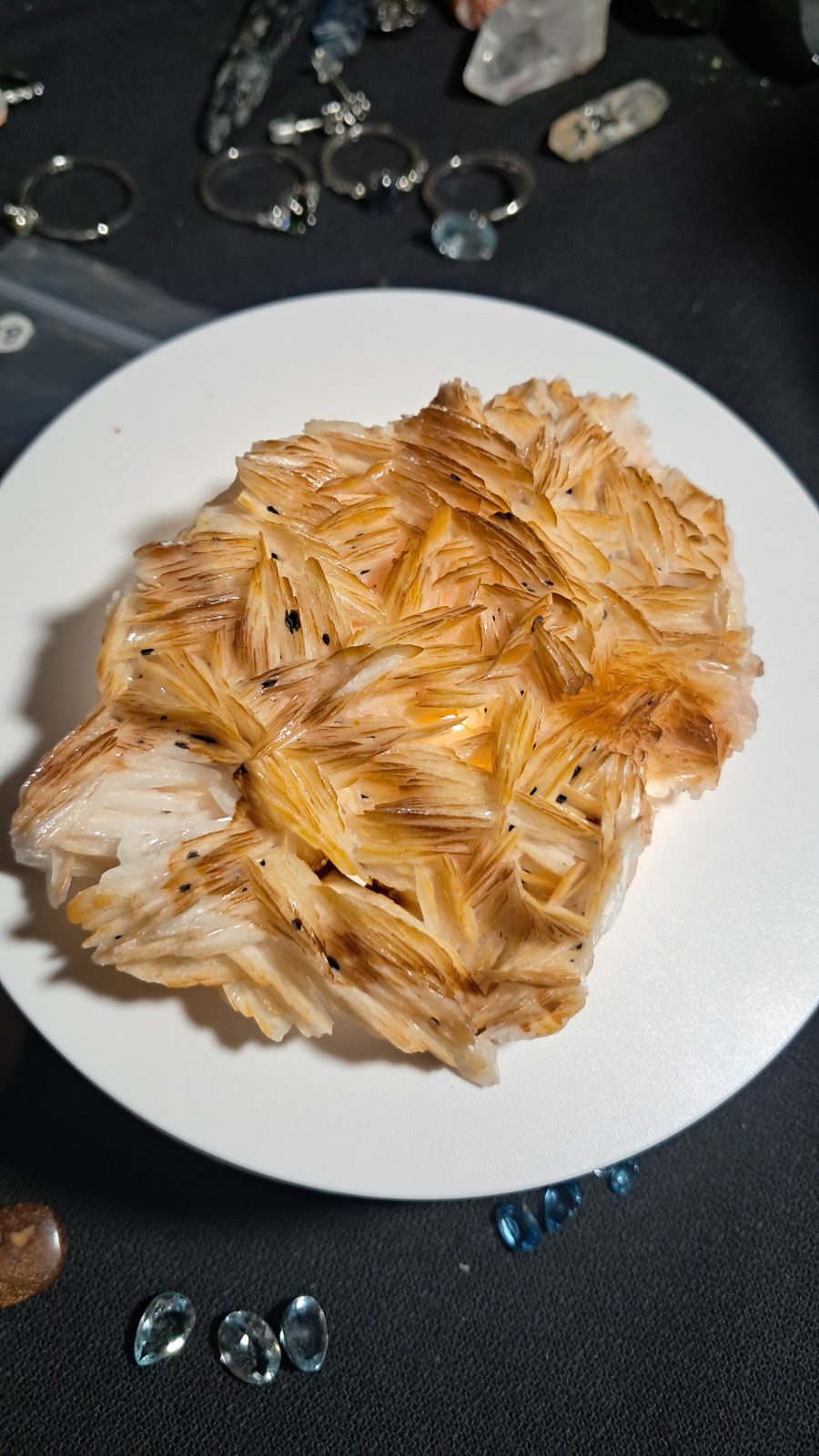Orange Bladed Barite