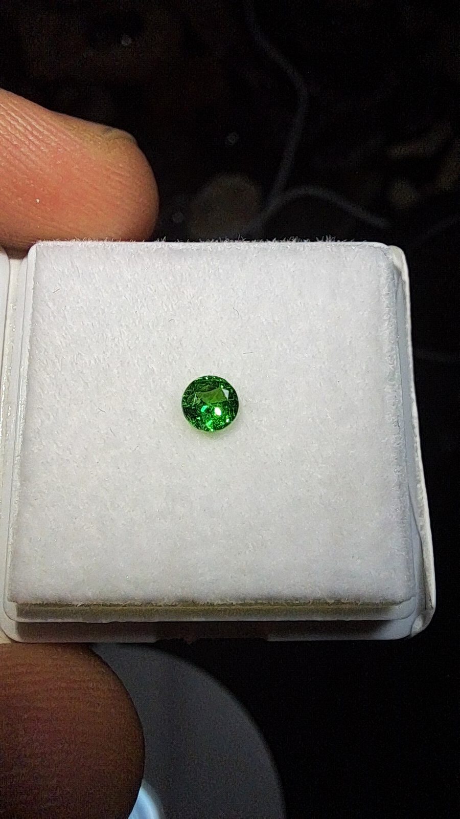 Vibrant Green Tsavorite Garnet Round Cut