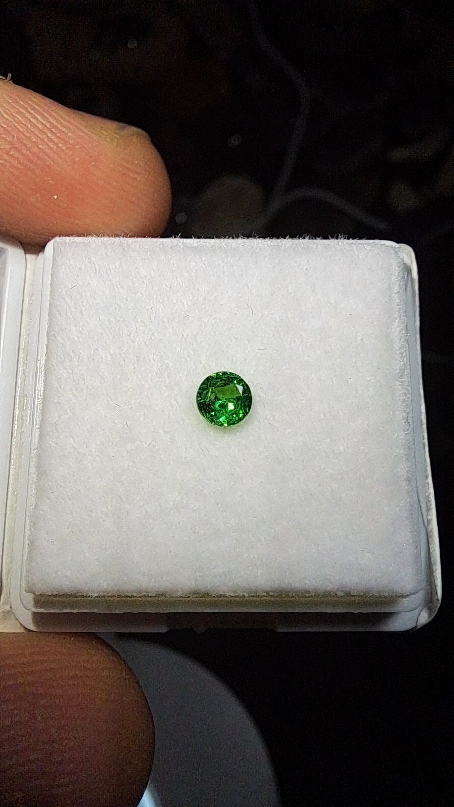 Vibrant Green Tsavorite Garnet Round Cut