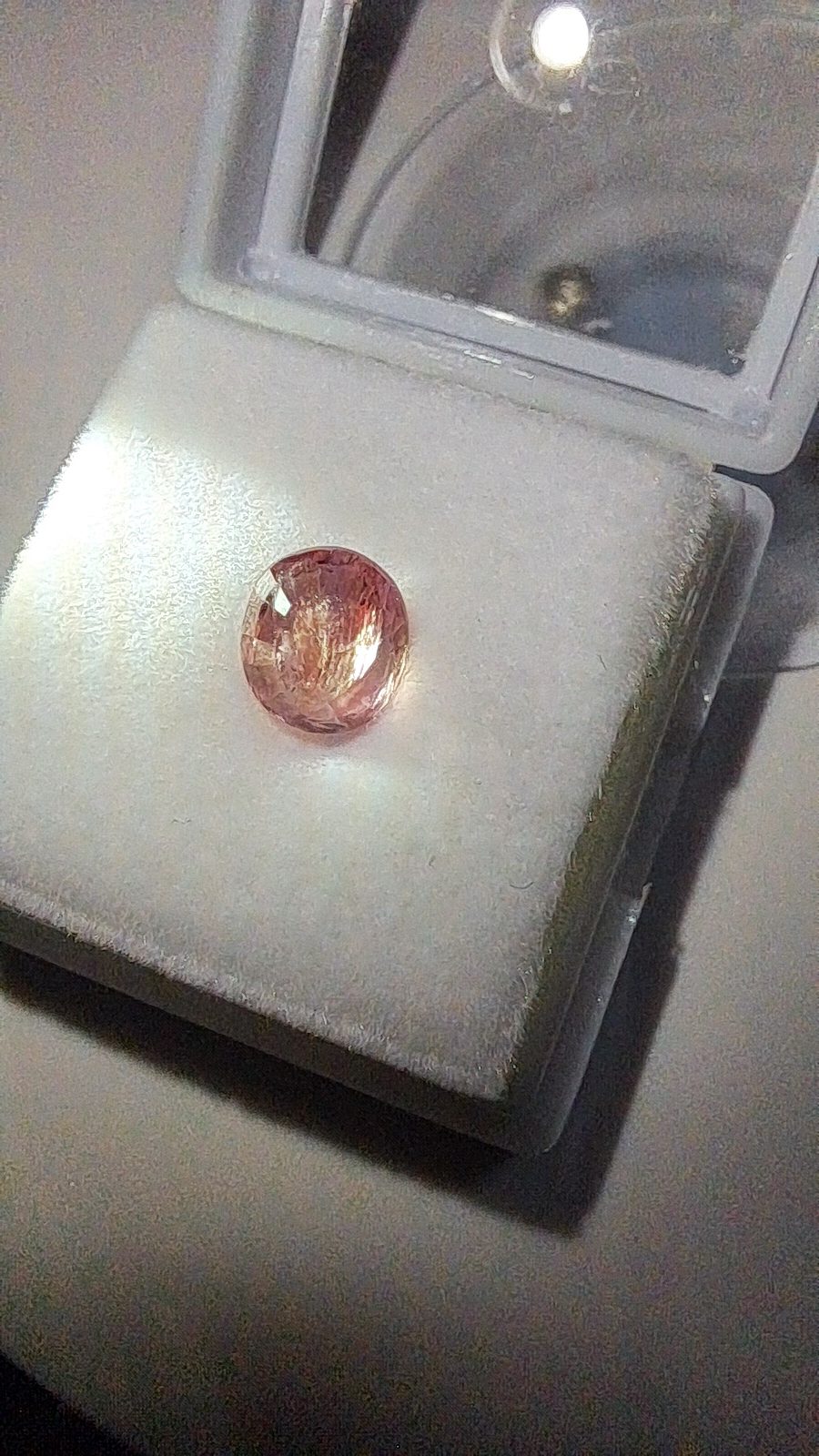 Purple Pink Sapphire Brilliant Facet Oval Cut