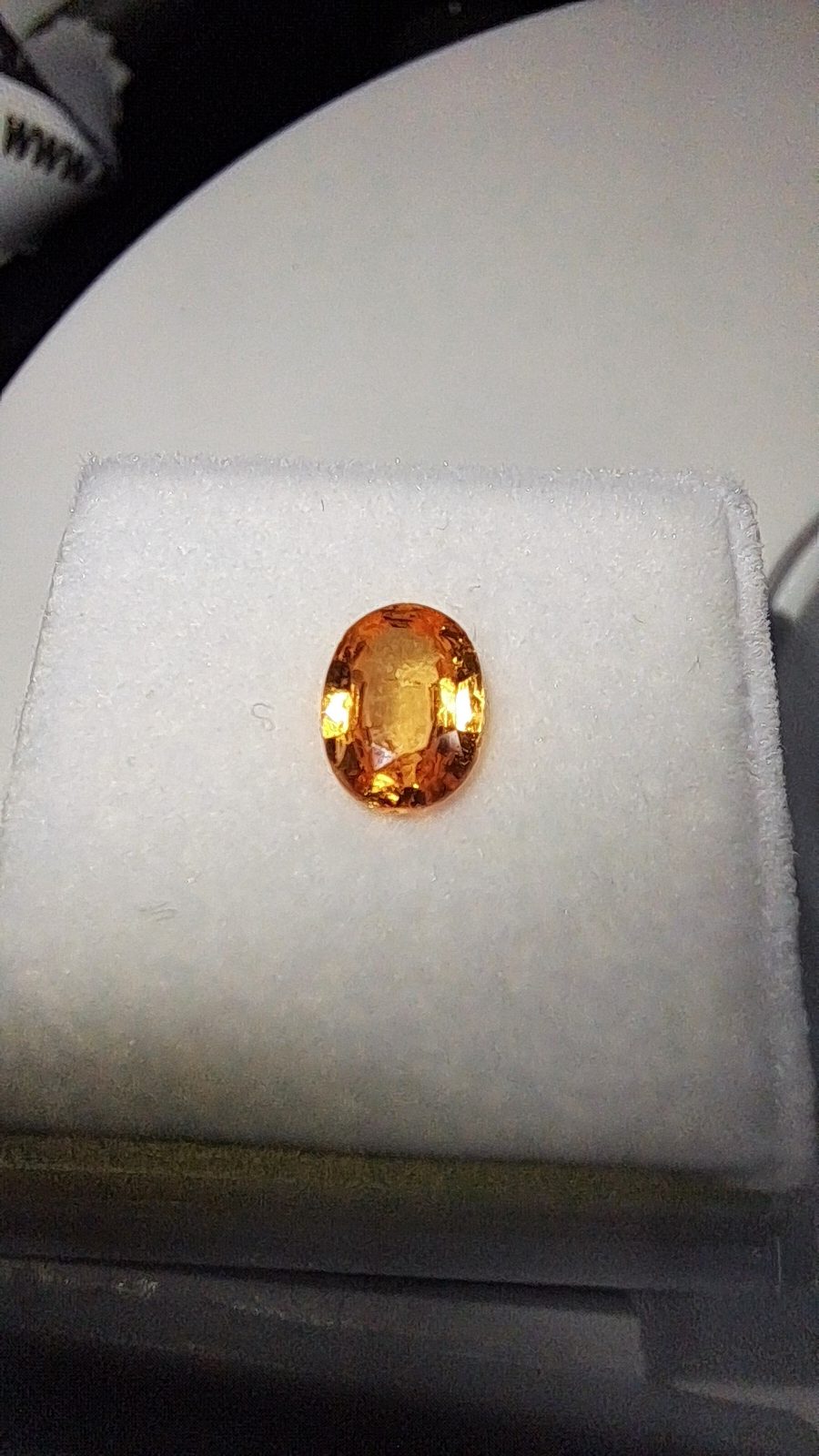 Orange Spessartite Garnet Brilliant Facet Oval Cut