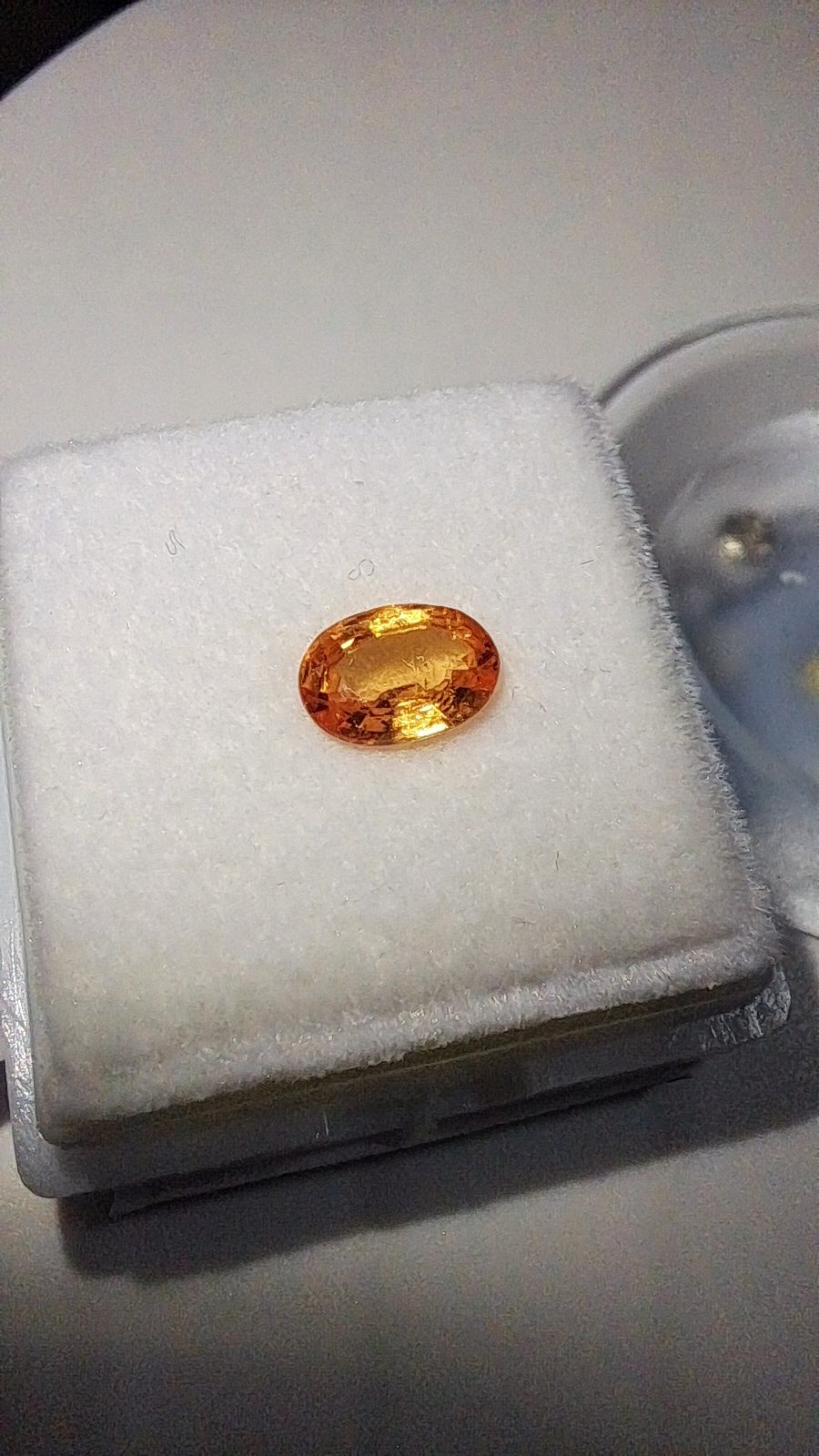Orange Spessartite Garnet Brilliant Facet Oval Cut