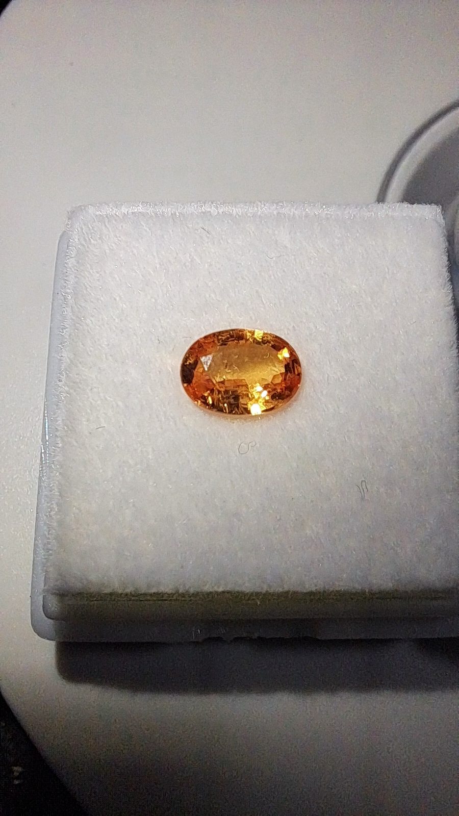 Orange Spessartite Garnet Brilliant Facet Oval Cut