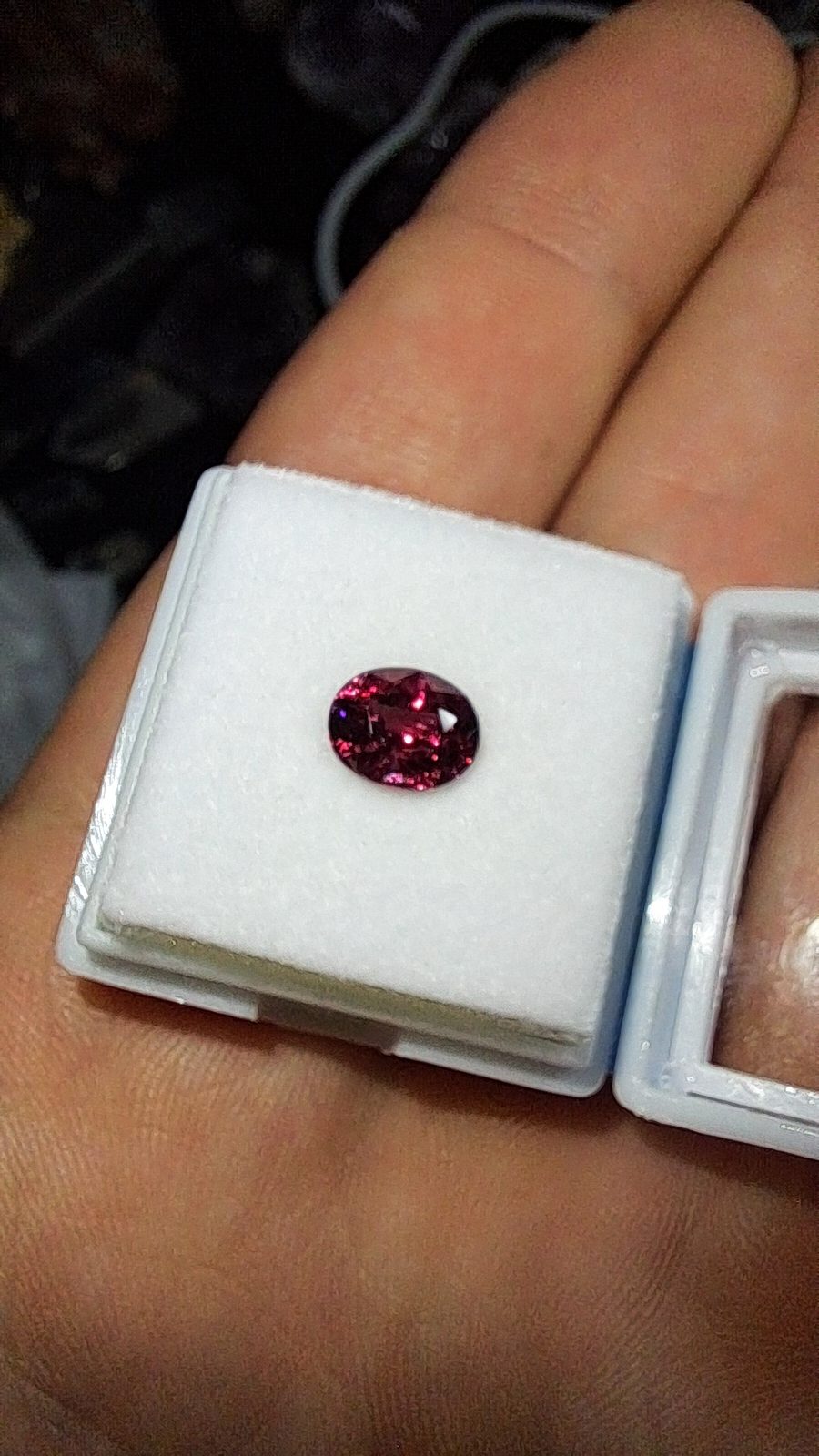 Purple Pink Rhodolite Garnet Brilliant Facet Oval