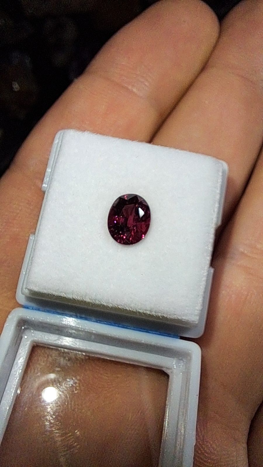 Purple Pink Rhodolite Garnet Brilliant Facet Oval