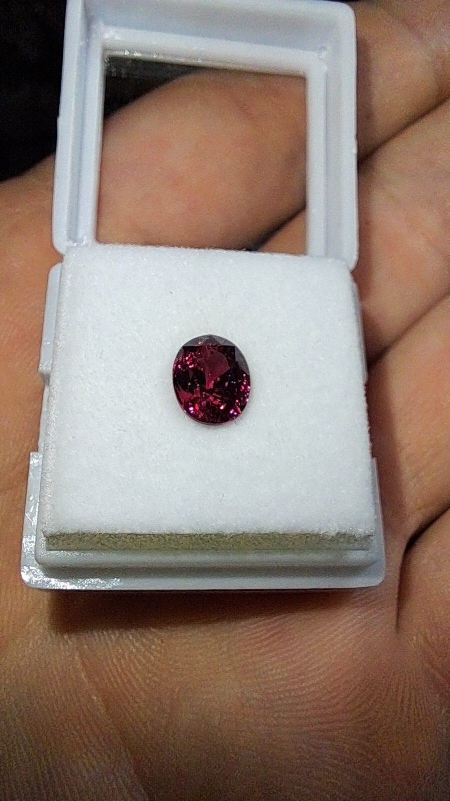 Purple Pink Rhodolite Garnet Brilliant Facet Oval