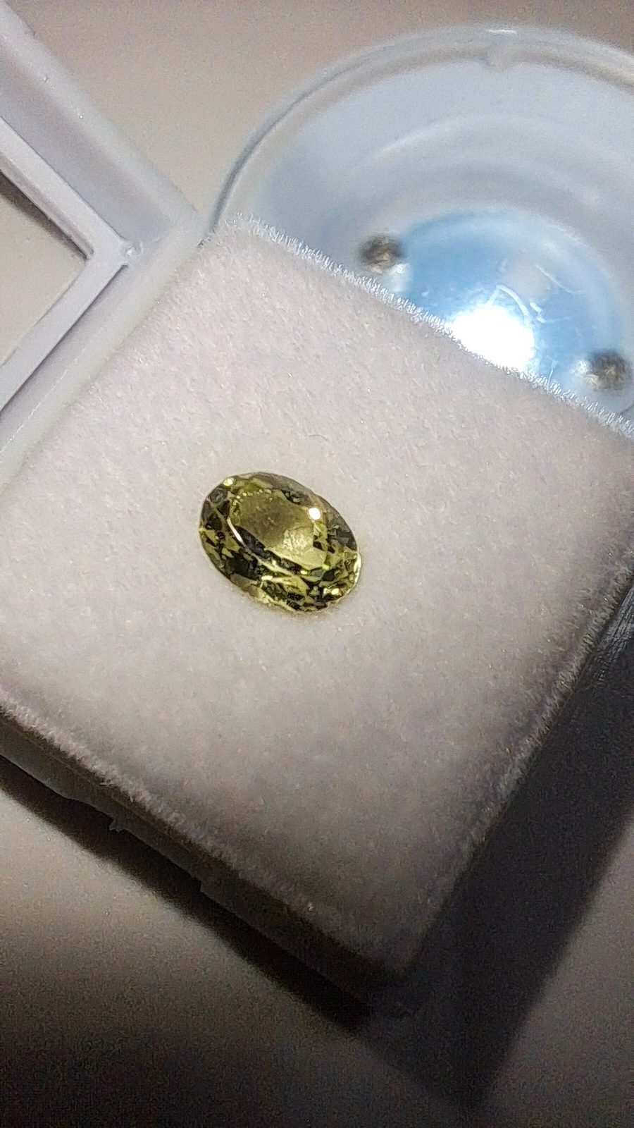 Yellow/Green Sillimanite Brilliant Facet Oval