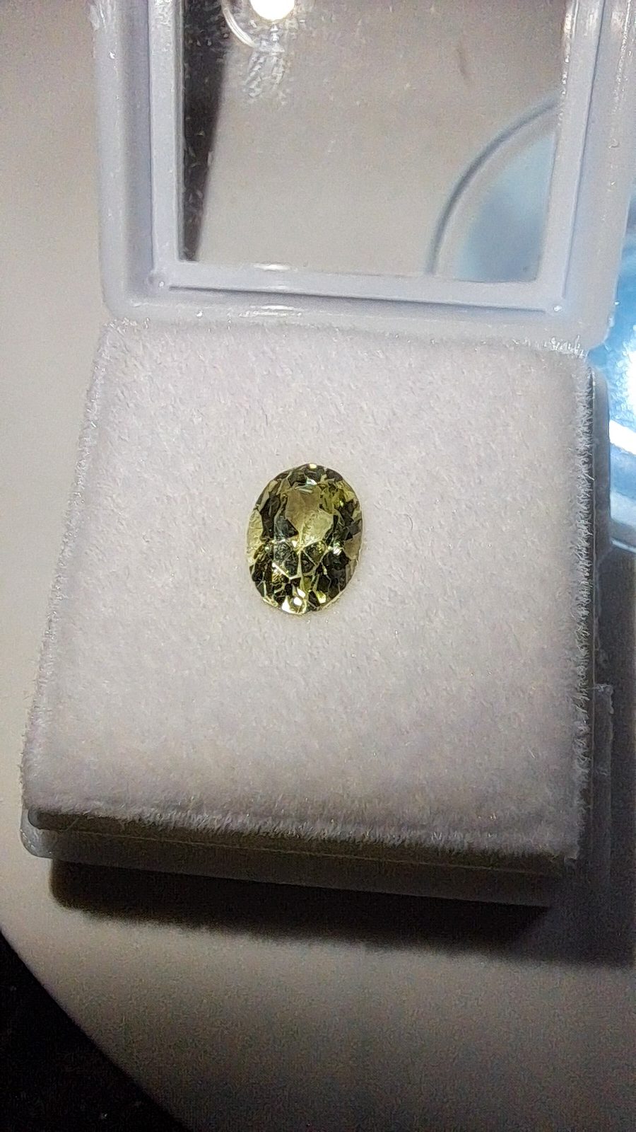Yellow/Green Sillimanite Brilliant Facet Oval
