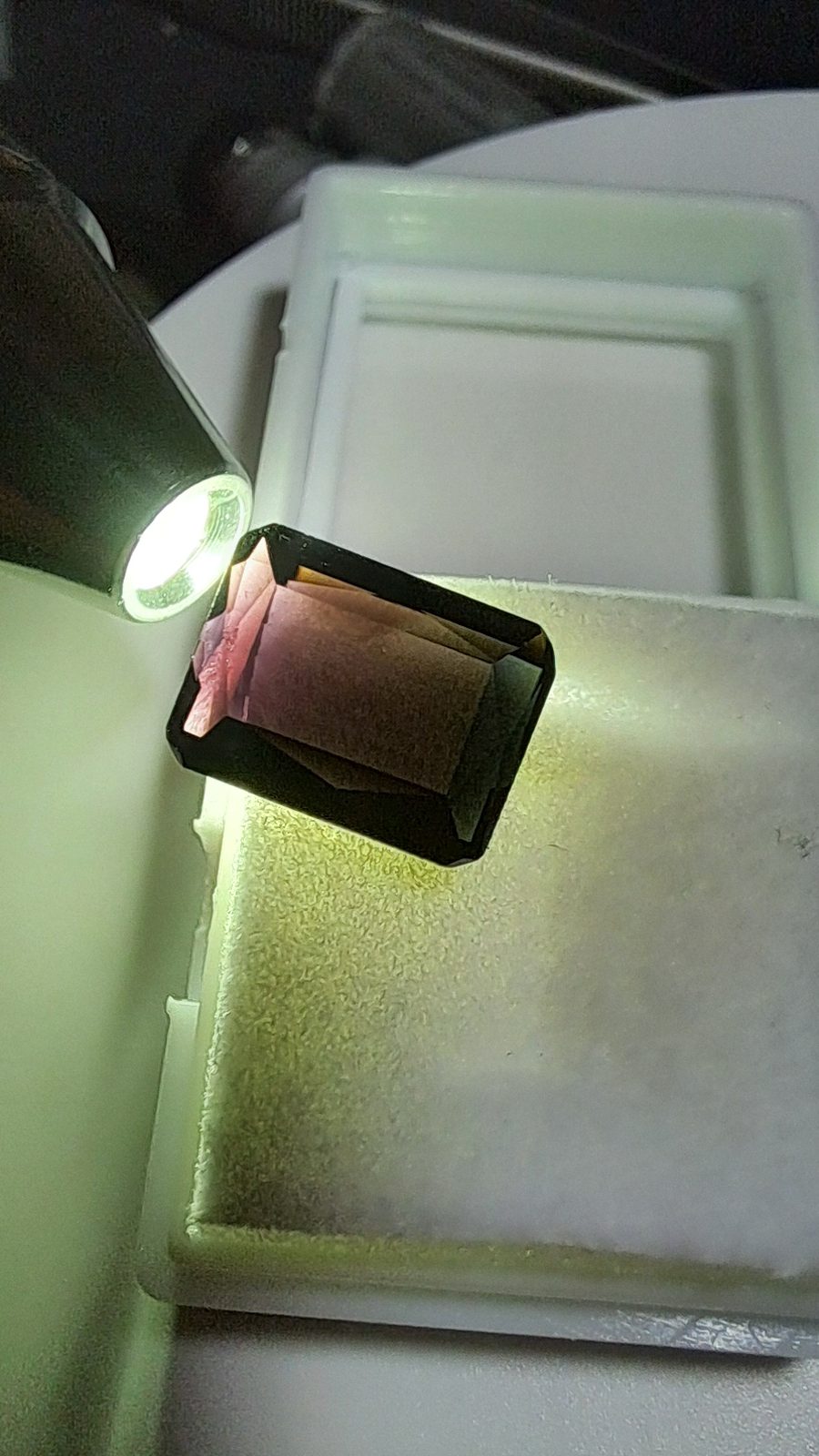 3.93ct  Purple Tourmaline Facet Octagon