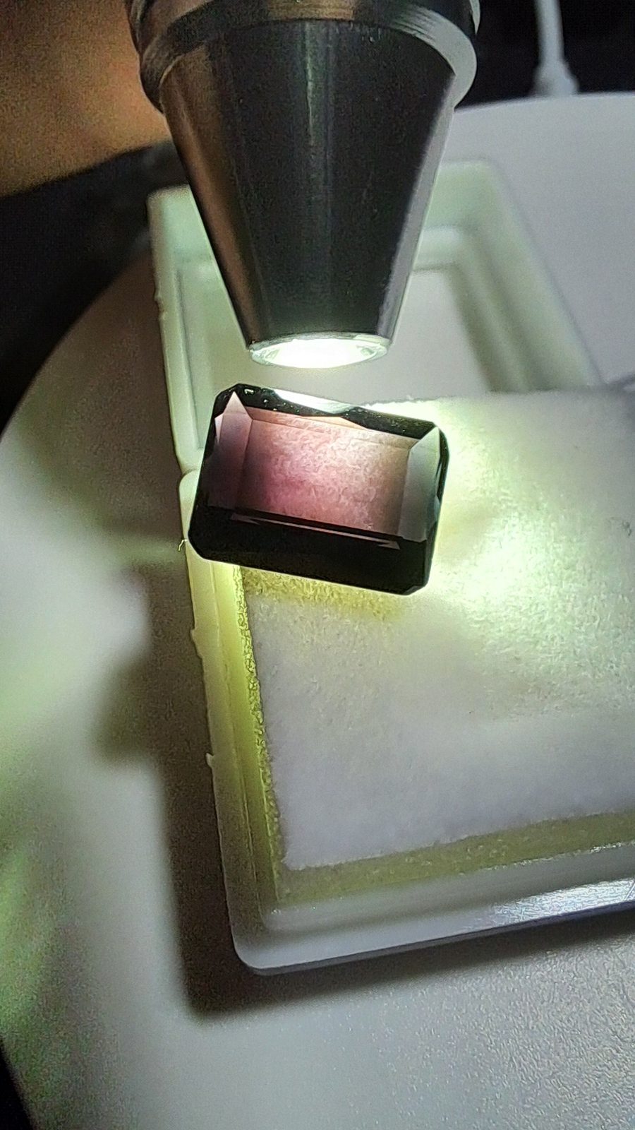 3.93ct  Purple Tourmaline Facet Octagon