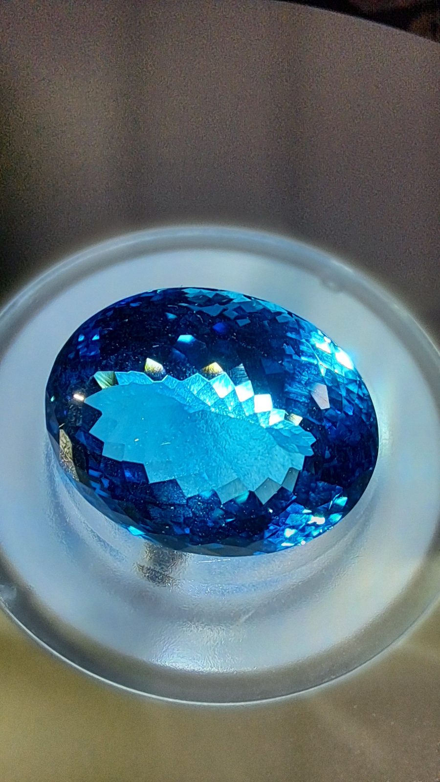 35ct Blue Topaz Oval Cut