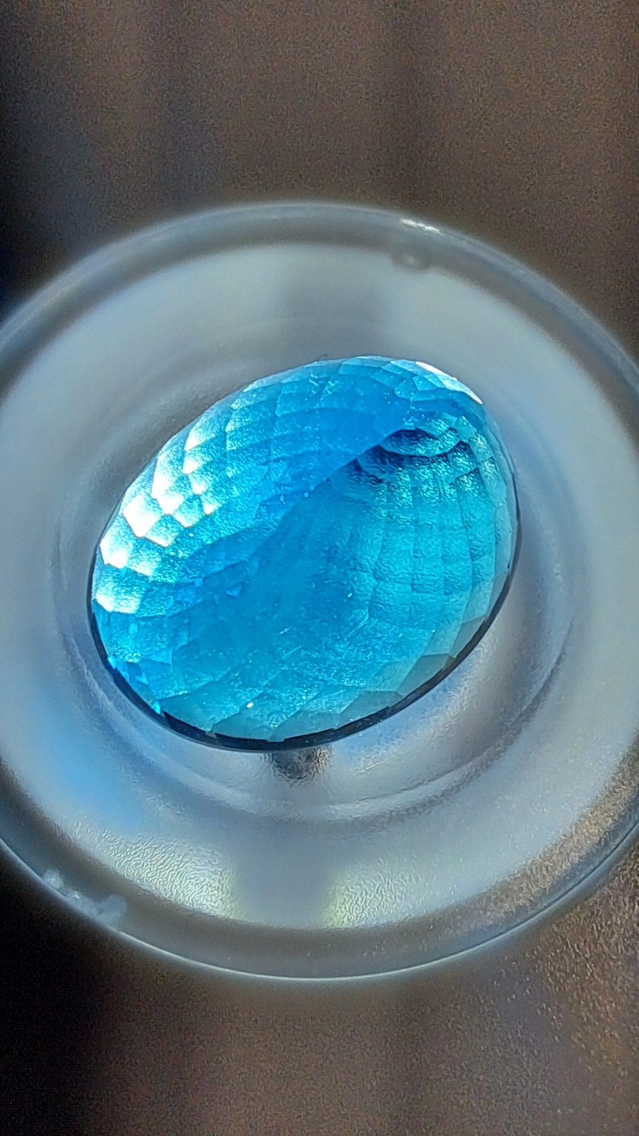 35ct Blue Topaz Oval Cut