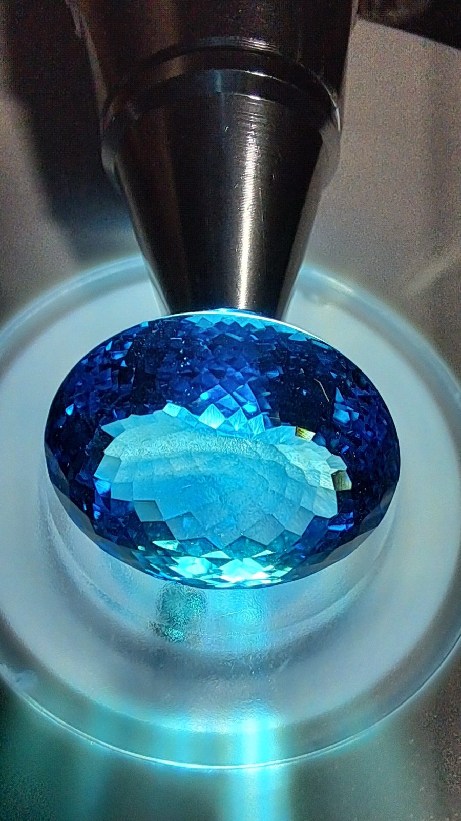 35ct Blue Topaz Oval Cut