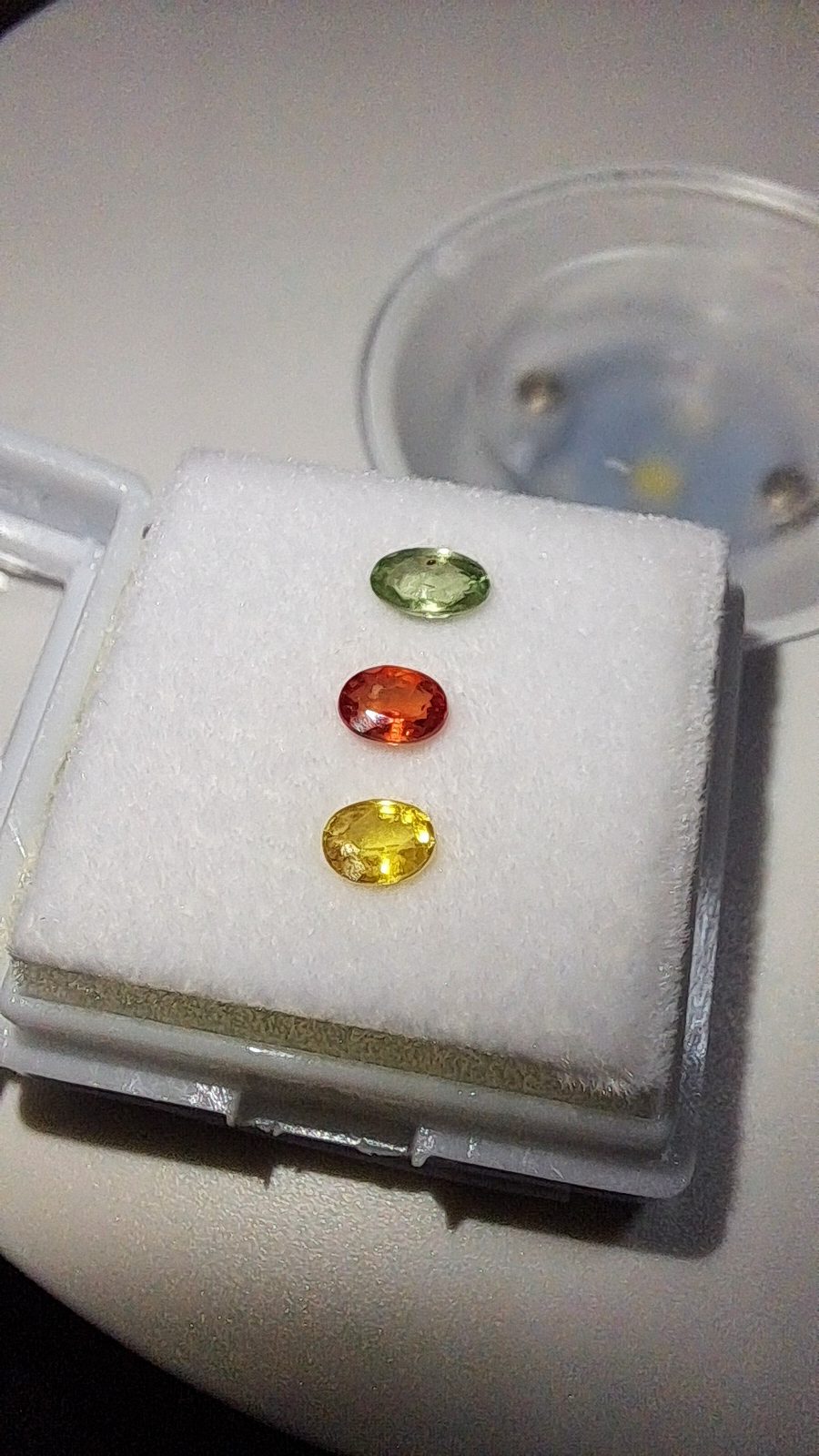  Multi Color Sapphire Oval Cut