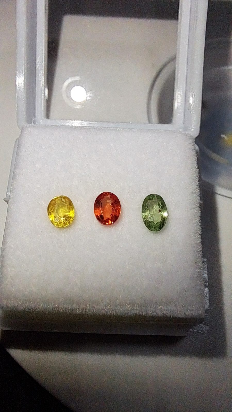  Multi Color Sapphire Oval Cut