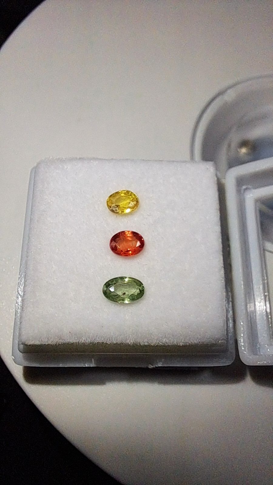  Multi Color Sapphire Oval Cut