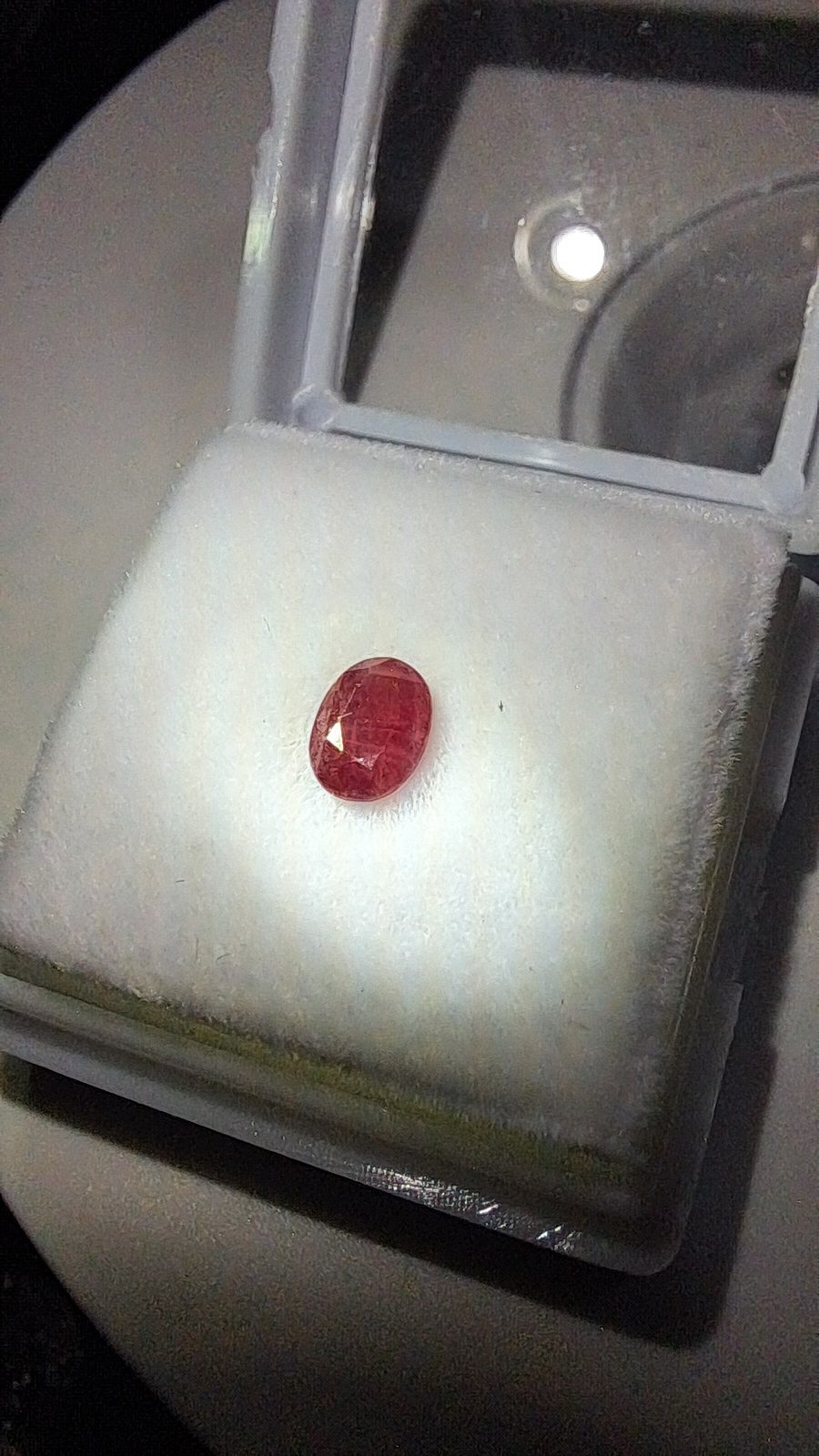 Purple Red Spinel Brilliant Facet Oval Cut