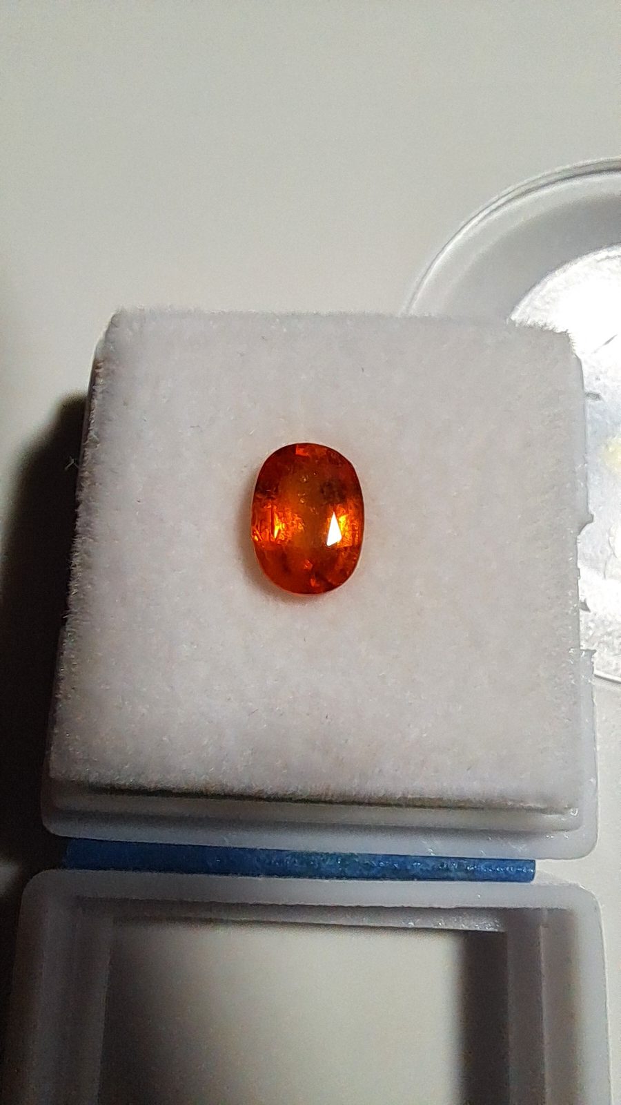 Orange Sapphire Brilliant Facet Oval Cut
