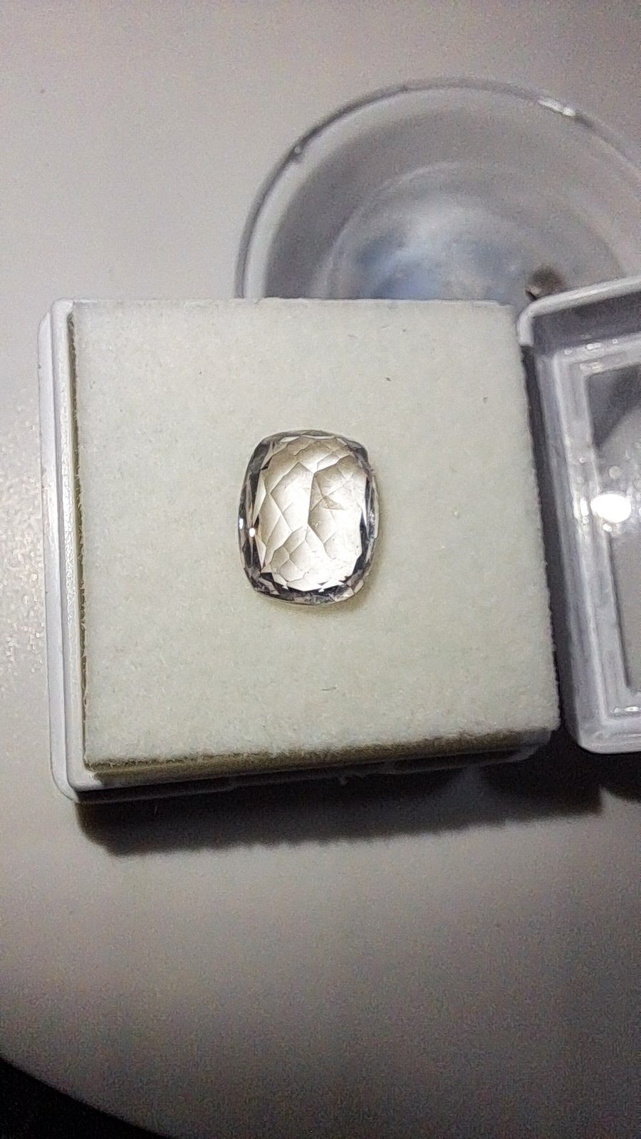 Platinum Pink Morganite Brilliant Facet Cushion
