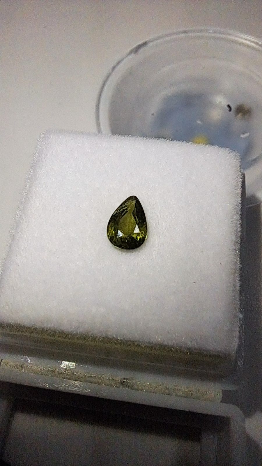 Green Sapphire Brilliant Facet Pear