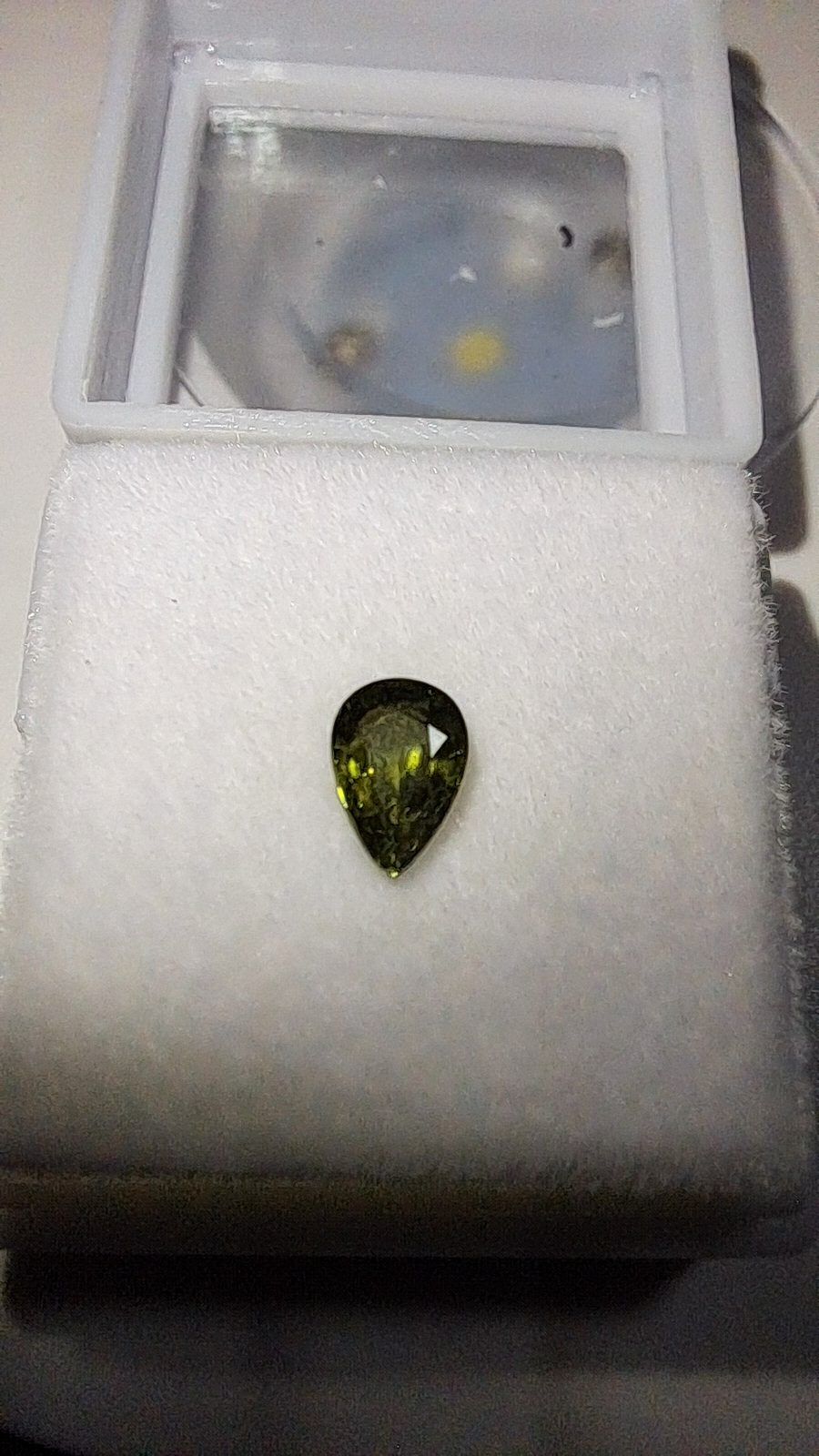 Green Sapphire Brilliant Facet Pear