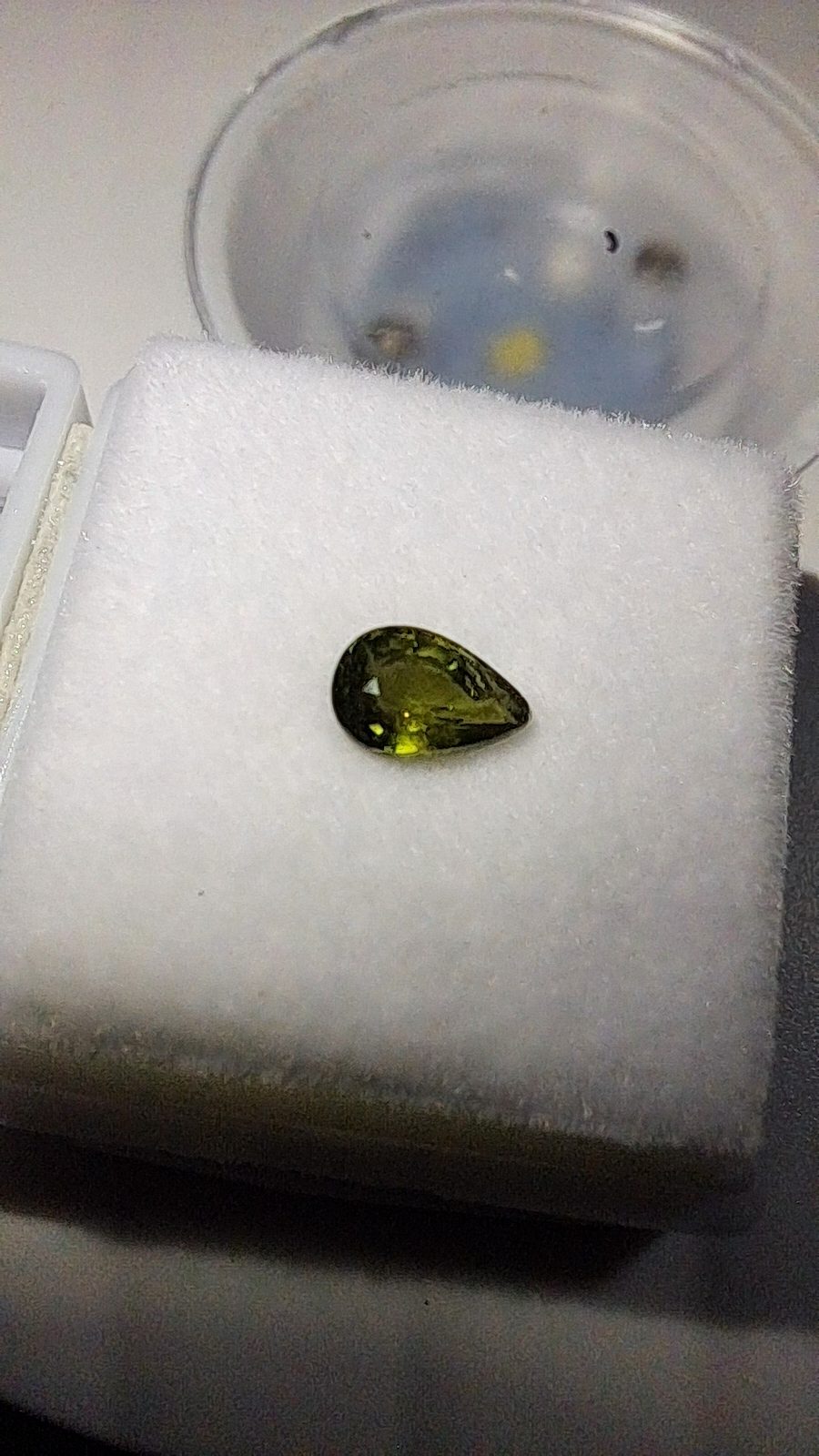 Green Sapphire Brilliant Facet Pear