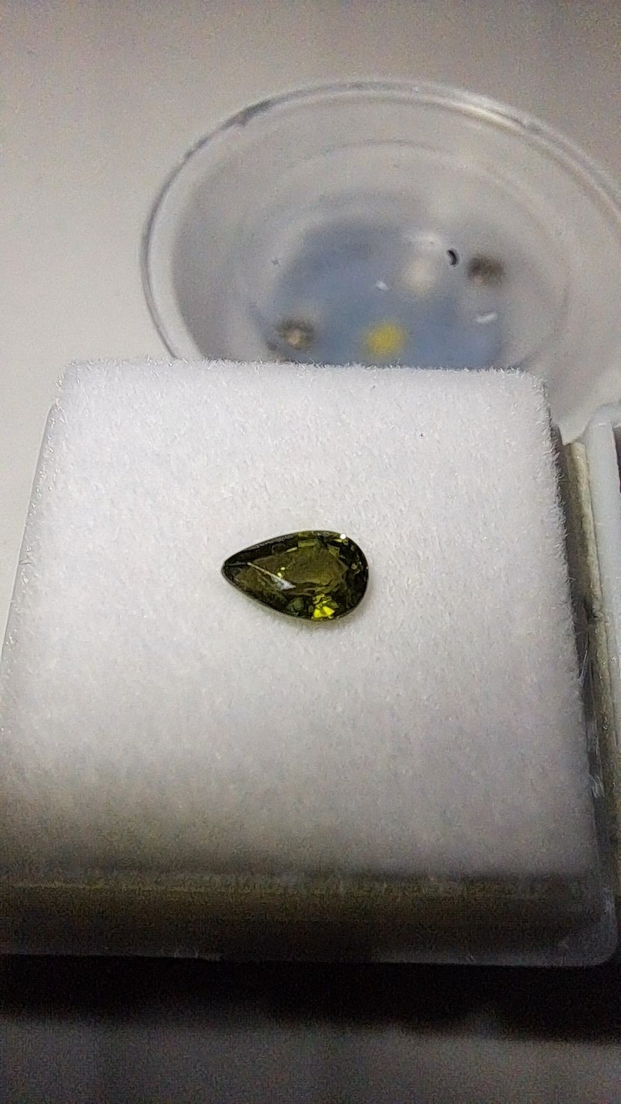 Green Sapphire Brilliant Facet Pear