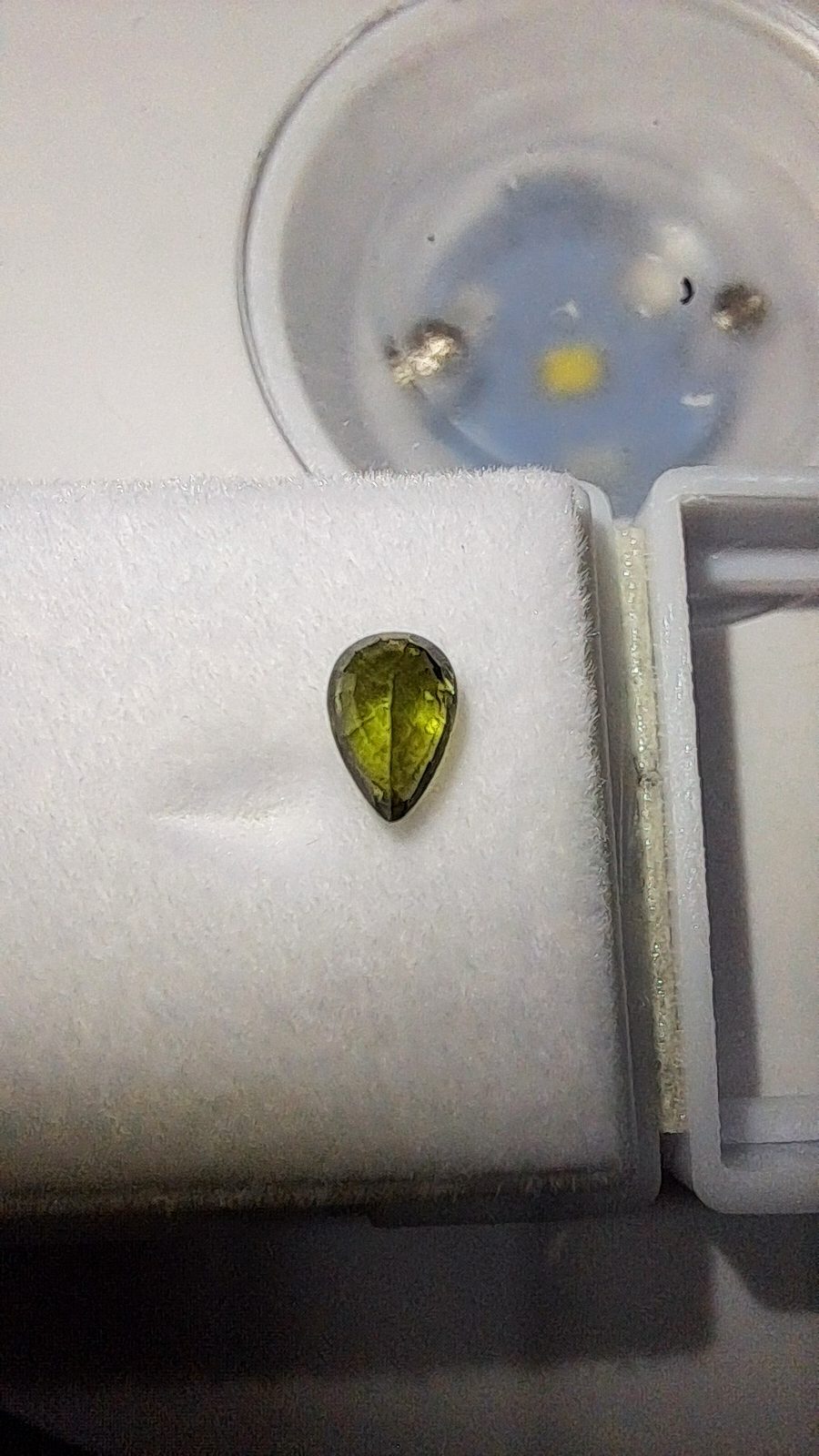 Green Sapphire Brilliant Facet Pear