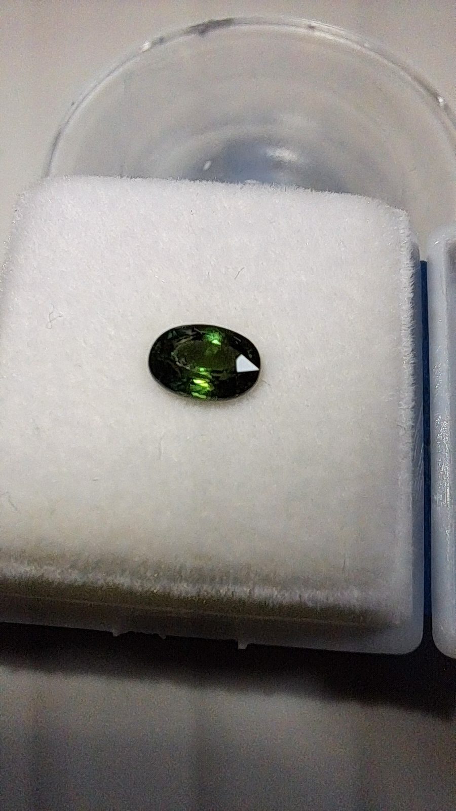 Green Sapphire Brilliant Facet Oval