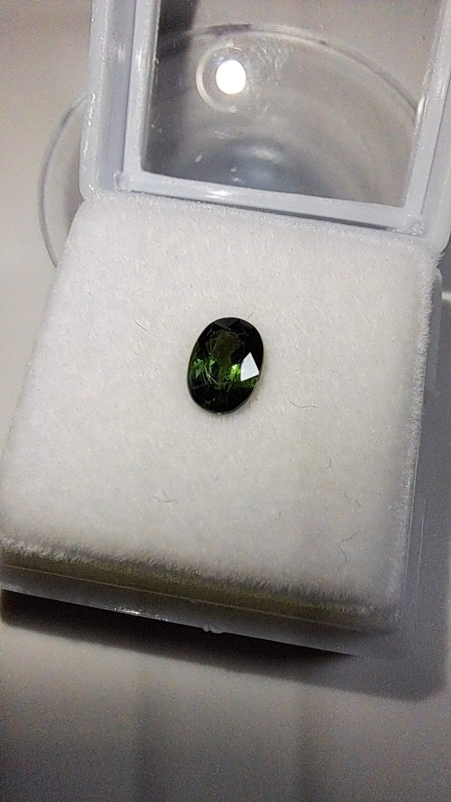 Green Sapphire Brilliant Facet Oval