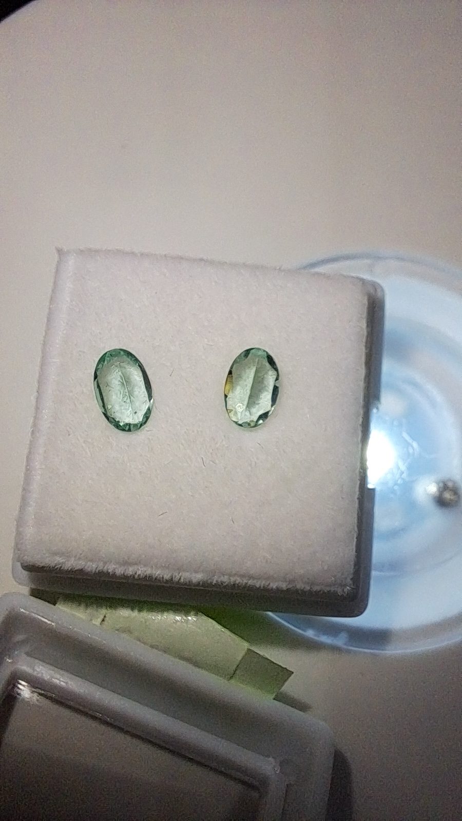 Green/Blue Apatite Brilliant Facet Oval Matching Pair
