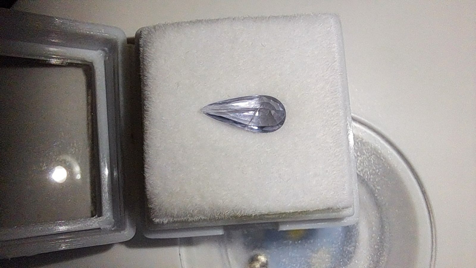 Blue Violet Iolite Brilliant Facet Pear Cut