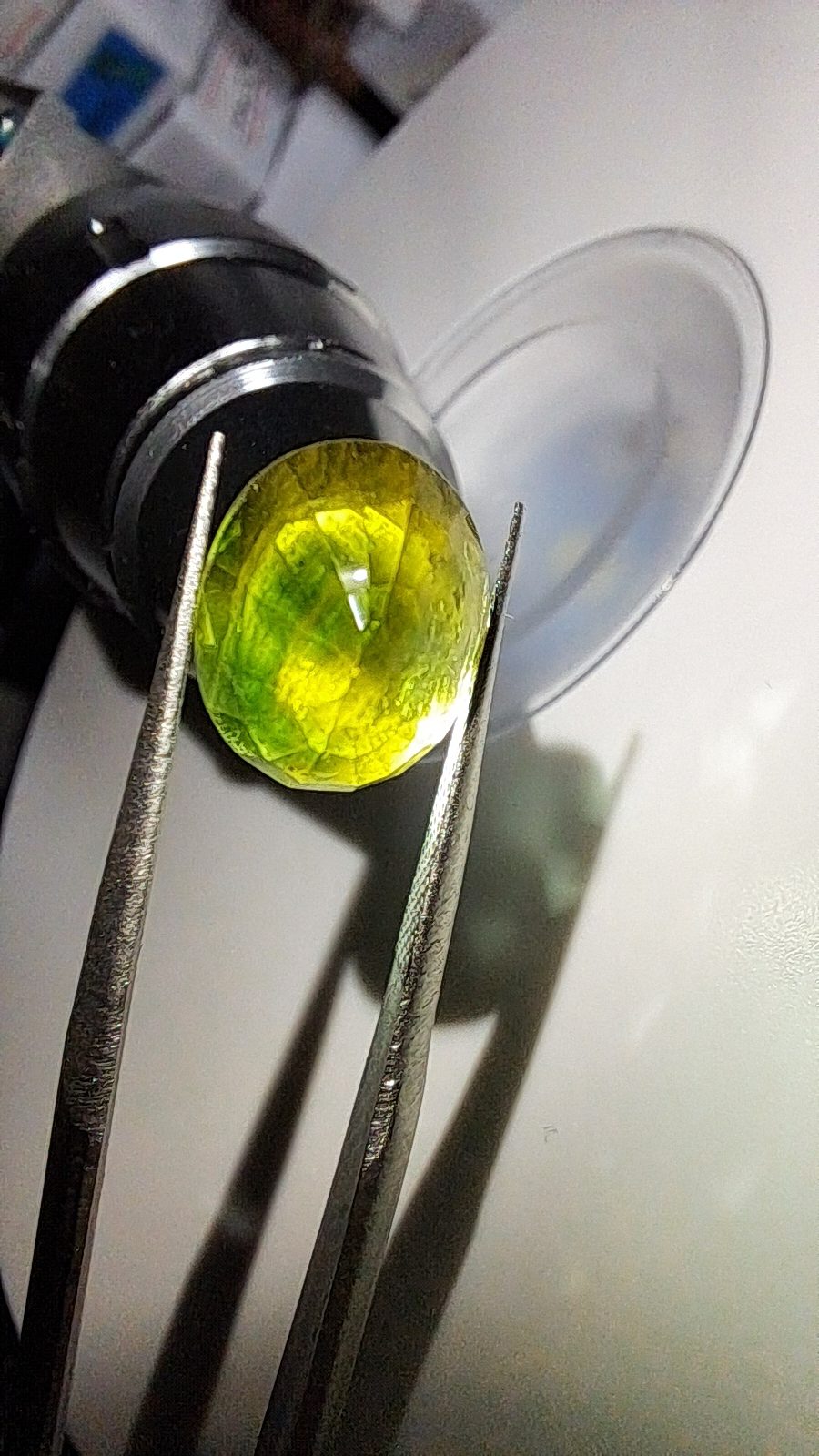 Green Yellow Sapphire Brilliant Facet Oval