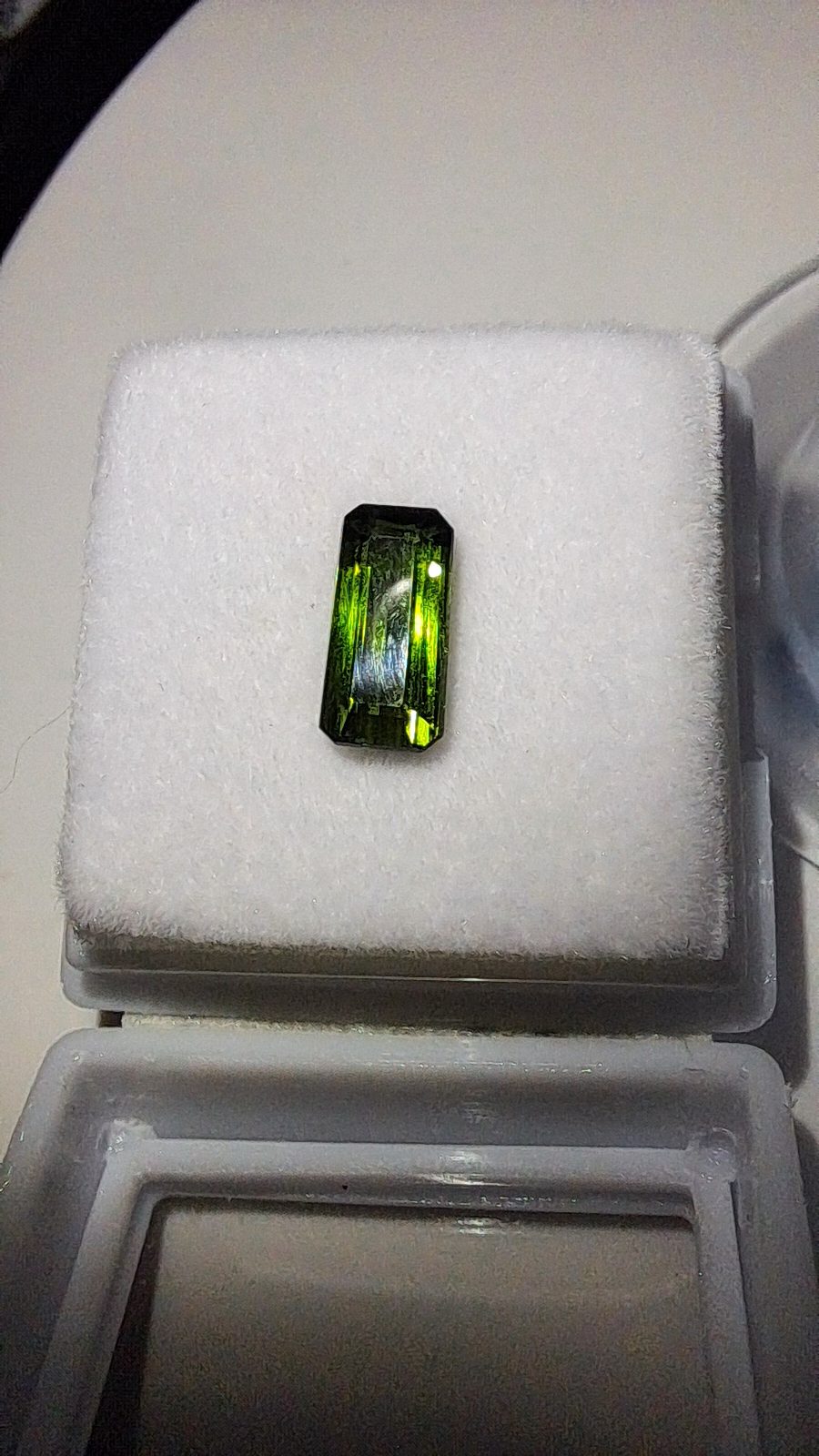 Green Tourmaline Brilliant Facet Octagon