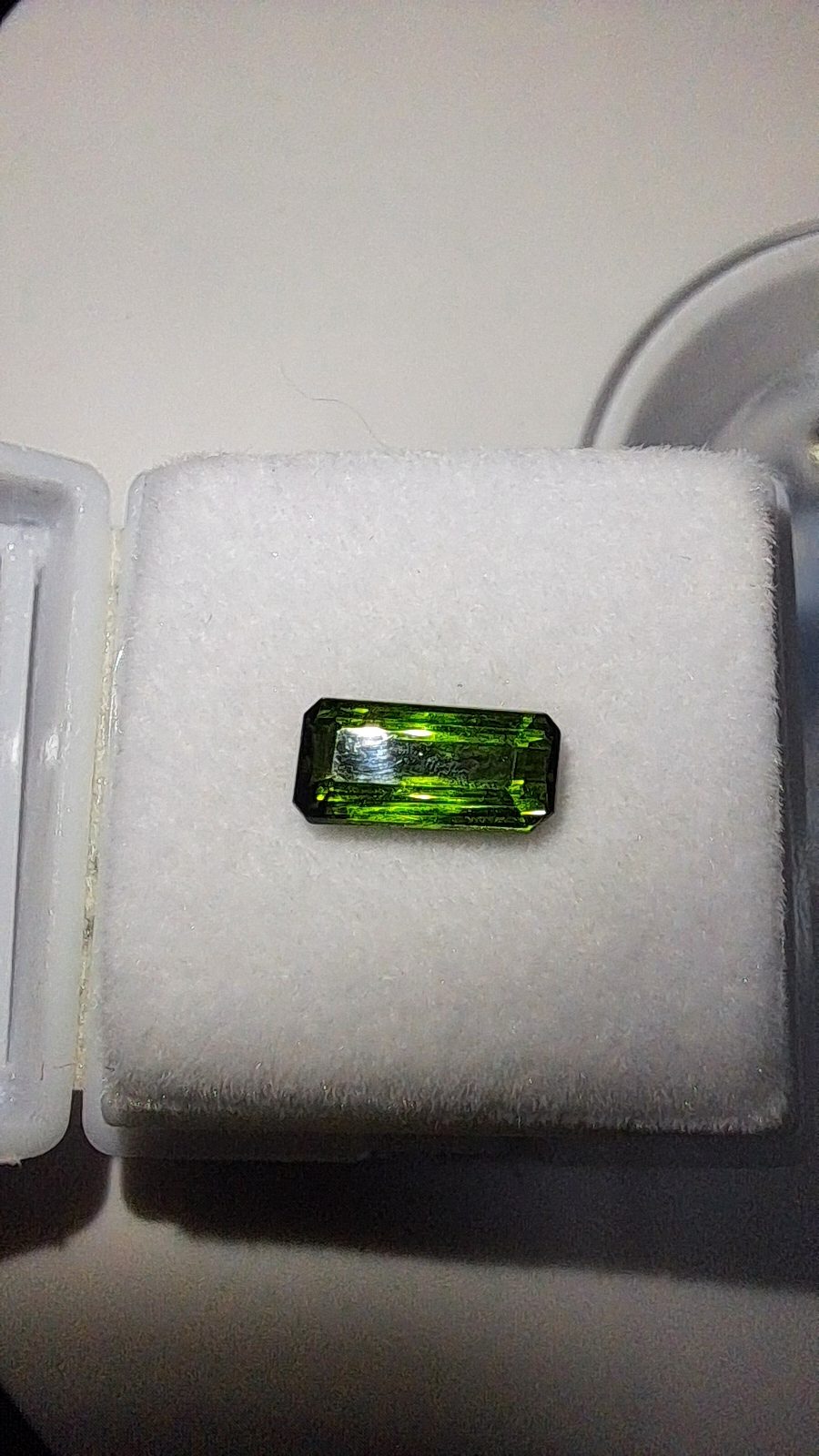Green Tourmaline Brilliant Facet Octagon