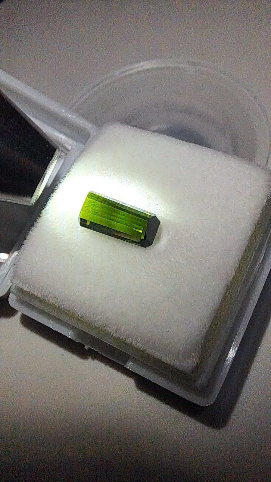 Green Tourmaline Brilliant Facet Octagon