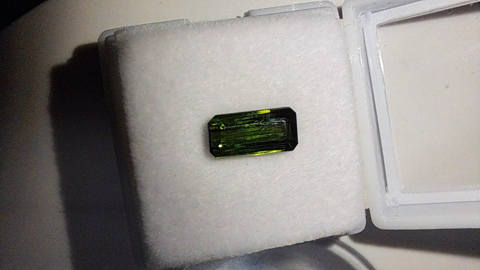 Green Tourmaline Brilliant Facet Octagon