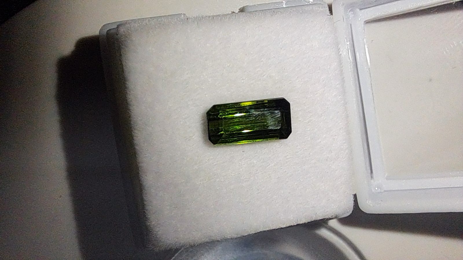 Green Tourmaline Brilliant Facet Octagon