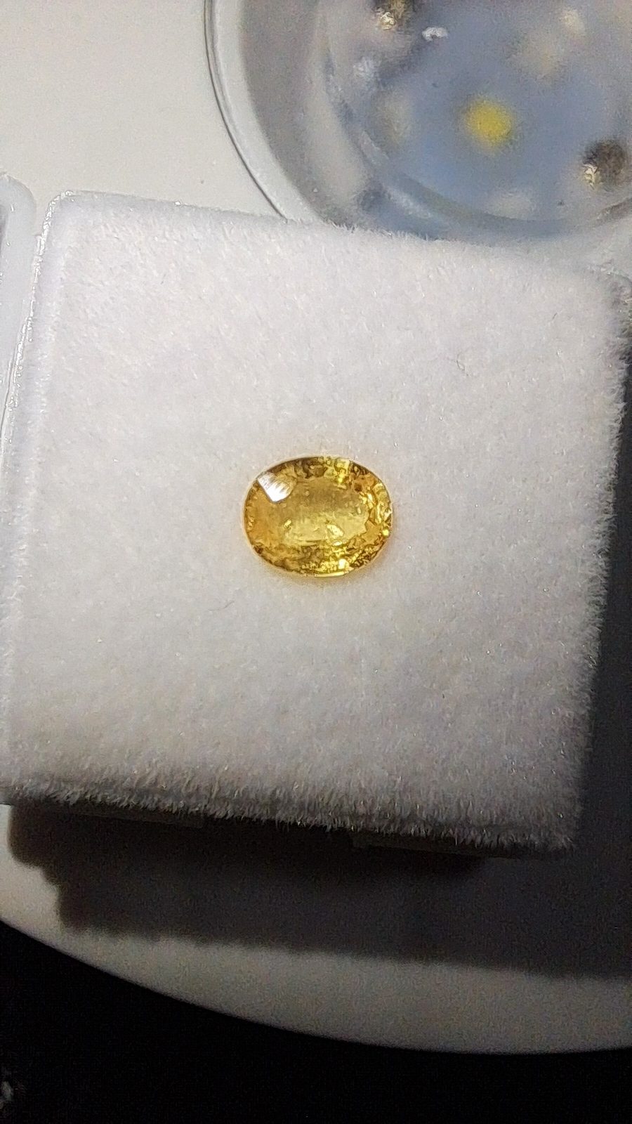 Yellow Sapphire Brilliant Facet Oval Cut