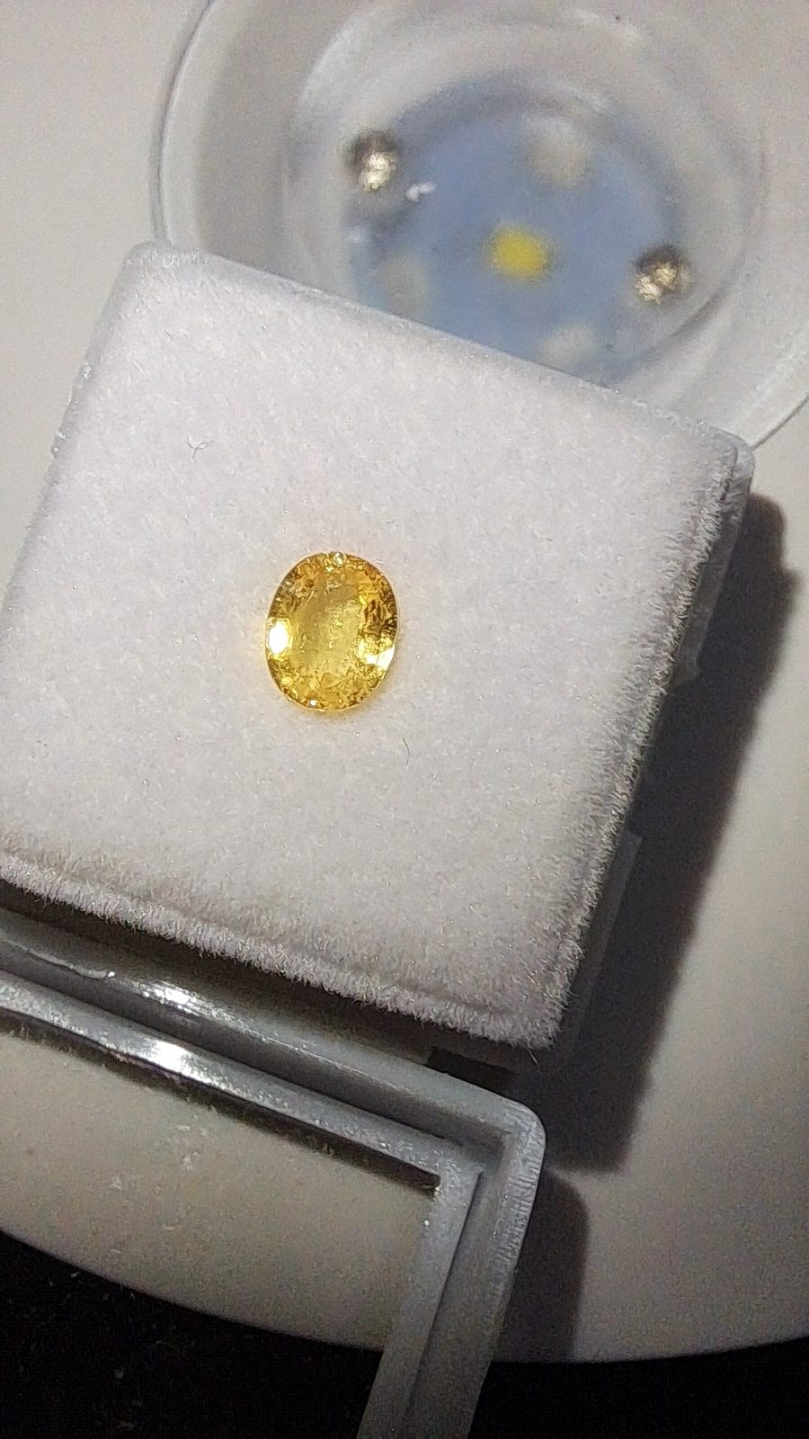Yellow Sapphire Brilliant Facet Oval Cut