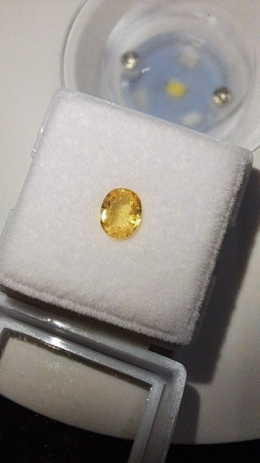Yellow Sapphire Brilliant Facet Oval Cut