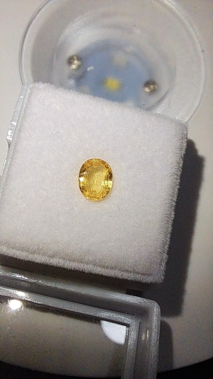 Yellow Sapphire Brilliant Facet Oval Cut