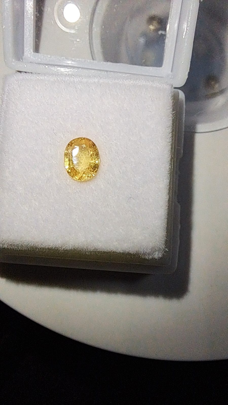 Yellow Sapphire Brilliant Facet Oval Cut