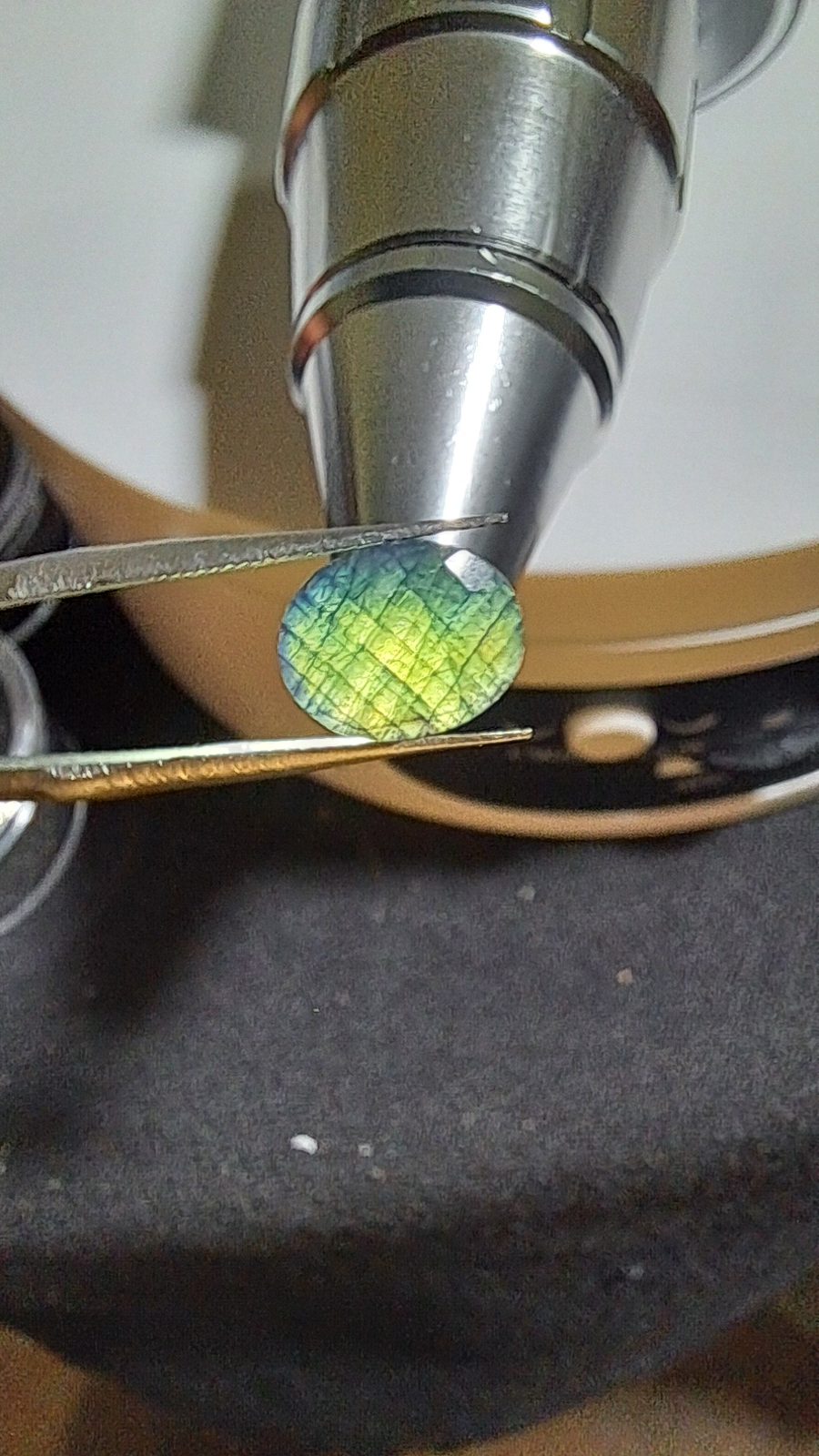 Blue Green Sapphire Deep Color Facet Oval