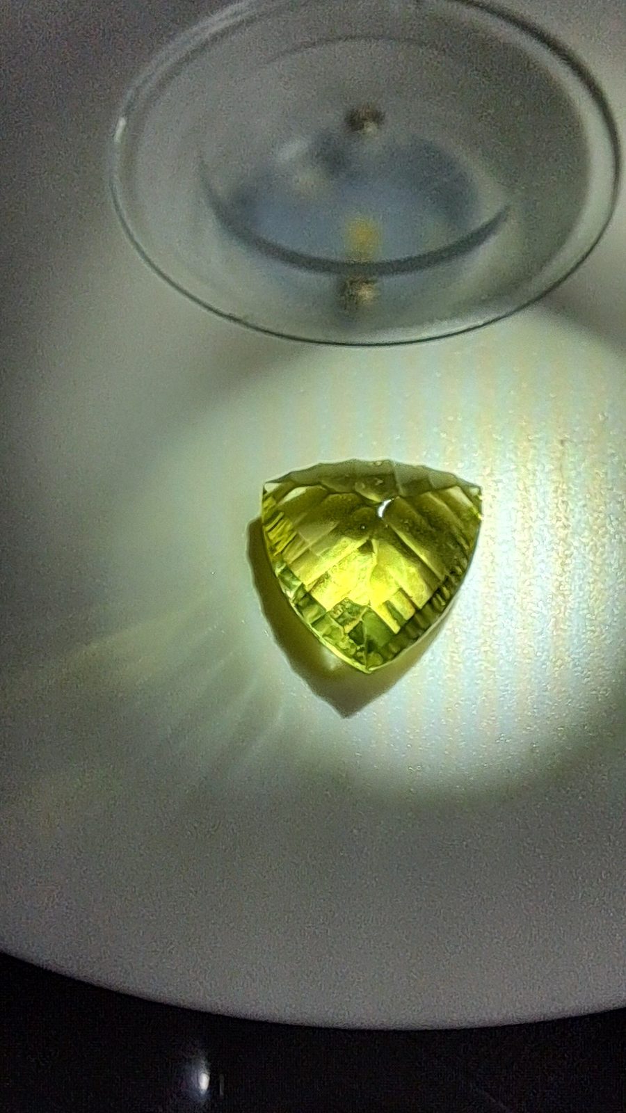 Lemon Quartz Brilliant Facet Trillion Cut