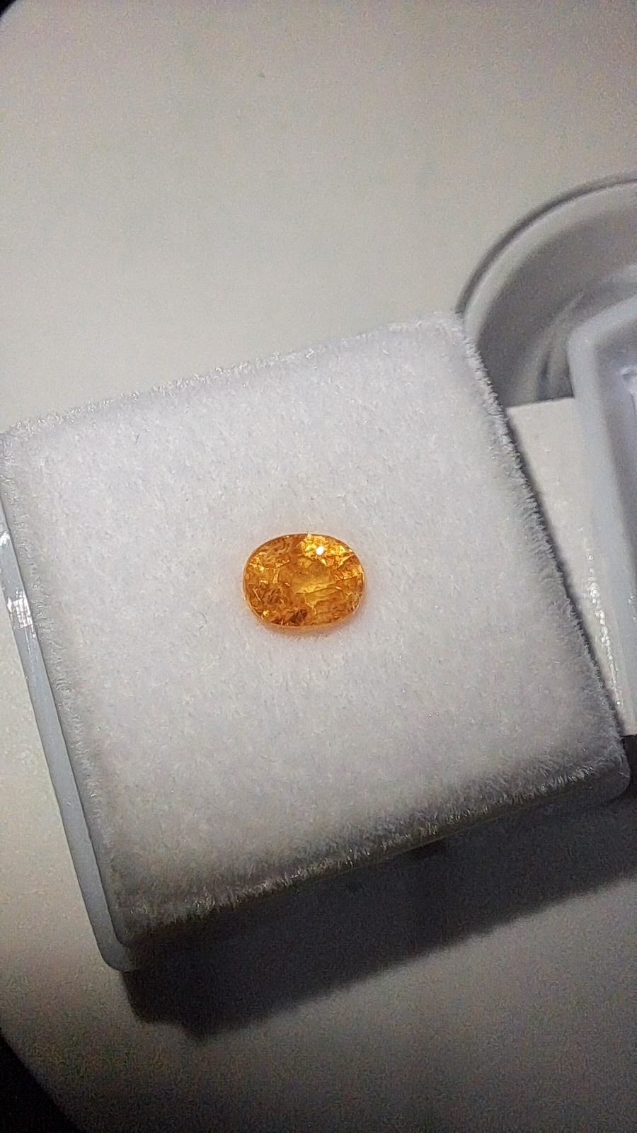 Orange(Fanta) Spessartite Garnet Brilliant Facet Oval Cut