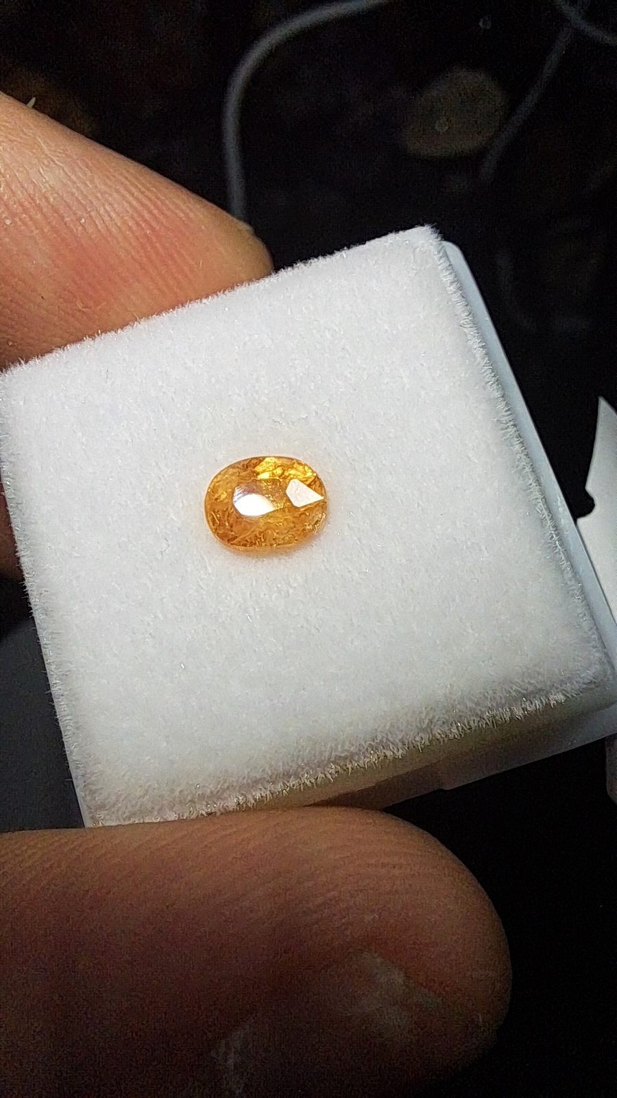 Orange(Fanta) Spessartite Garnet Brilliant Facet Oval Cut