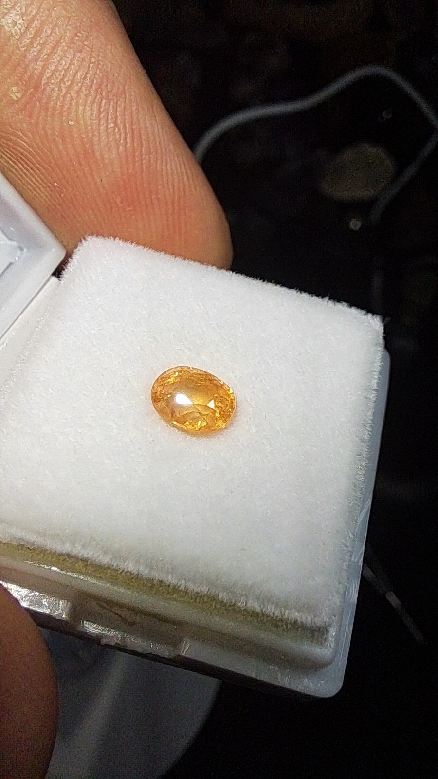 Orange(Fanta) Spessartite Garnet Brilliant Facet Oval Cut