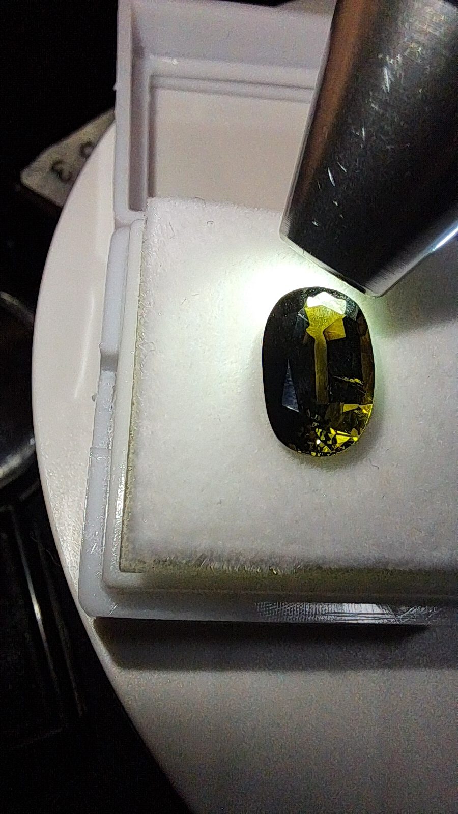 Green Tourmaline Brilliant Facet Oval Cut